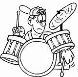 Coloring Pages Drummer Rock Roll Drums Drum Cartoon Printable Funny Music Kids Spongebob Popular Choose Board Coloringhome Categories Boy Alf sketch template