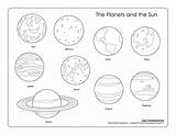 Planet sketch template