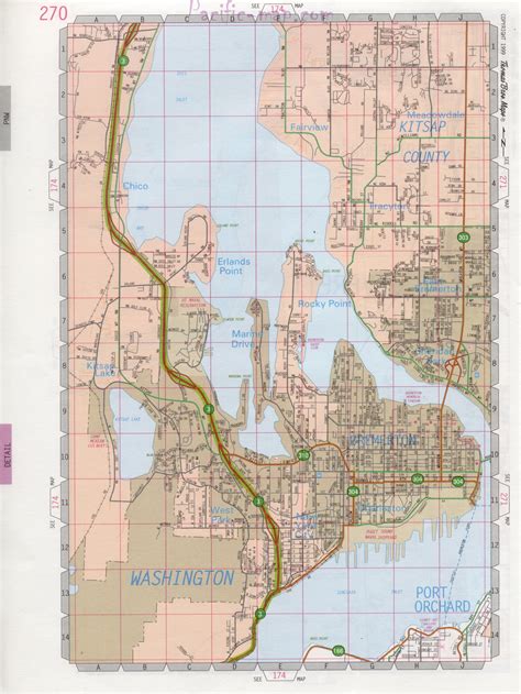 map  port orchard city detailed map highways streets shopping centers