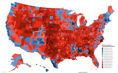 2018 U S House Election Results By County Voteblue