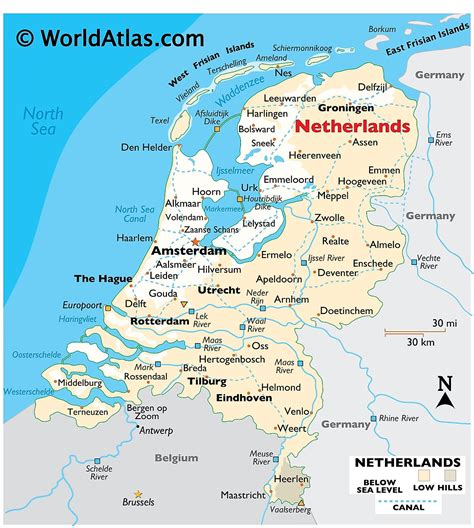 Regions Map Of Netherlands Maps Of Netherlands Maps Of Europe The