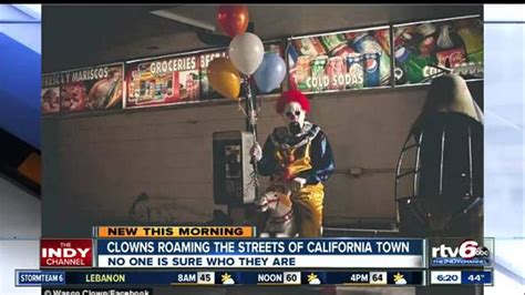American Horror Story In Real Life Creepy Clowns Stalk California Town