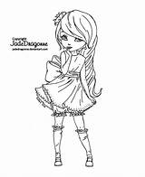 Jadedragonne Lineart Dragonne Kleurplaten Digi Pre05 Thérapie Cutie Colorier sketch template