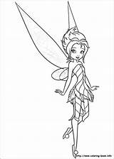 Coloring Tinkerbell Pages Print sketch template