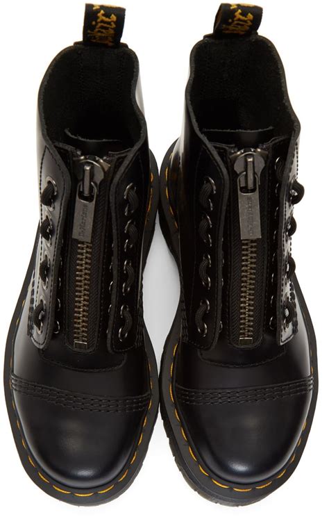 dr martens black sinclair boots ssense boots martens shoes