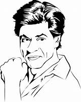 Khan Shahrukh sketch template