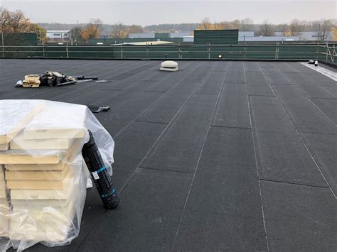 commercial flat roof works moy materials dvc roofing