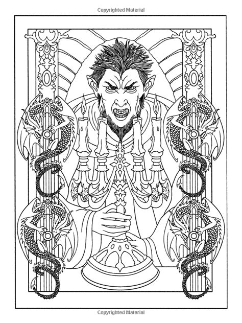 coloring pages  adults vampire coloring pages