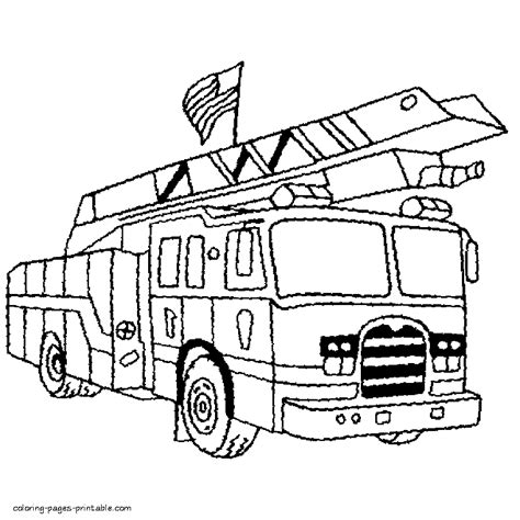 usa fire truck coloring page coloring pages printablecom