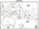 Oceania Politico Colorir Mapas Fisico Gratuitos Seonegativo Ilhas sketch template
