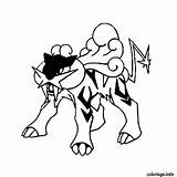 Raikou Carte Legendaire Jecolorie Gratuit Pokémon Coloriageetdessins Loisirs Azcoloriage Fois Imprimé Suicune Papan Pilih sketch template