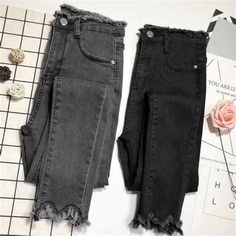 calças de brim mom jeans feminino 2020 nova versão coreana de cintura
