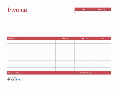 customer invoice templates
