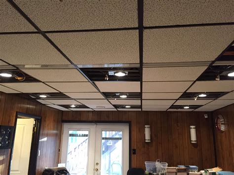 drop ceiling  recessed lighting alluring design kitchen drop ceiling features recessed