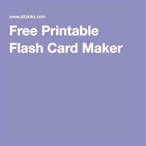 printable flash card maker web create   flash cards  millions