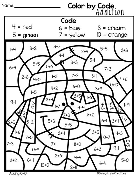 color  number math worksheets  grade elmer sons multiplication