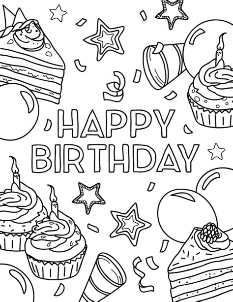 happy birthday coloring pages  adults ttcsaalstadtde