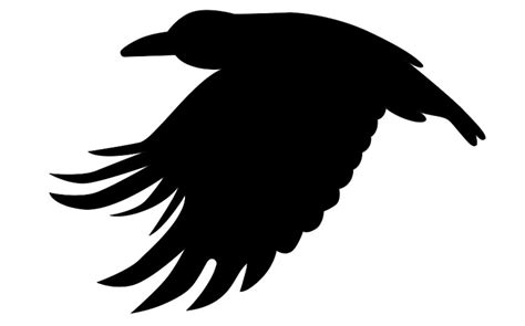 flying crow stencil design   usable     etsy uk