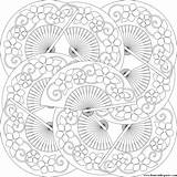 Coloring Pages Fan Transparent Mandala Large Paste Eat Box Adults April sketch template