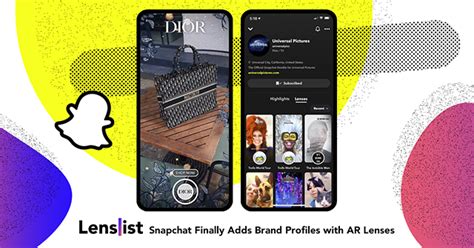 snapchat finally adds brand profiles with ar lenses lenslist blog