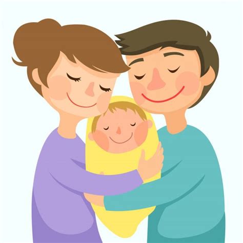 mother and son hugging cartoon vector stock vector