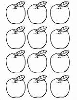 Apple Coloring Apples Printable Three Template Drawing Preschool Cut Color Outs September Print Activities Templates Pages Core Lesson Getdrawings Learners sketch template