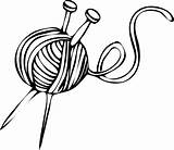 Knitting Needles Yarn Ball Clip Clipart Wool Needle Knit Drawing Vector Cliparts Clipartpanda Clker Clipground Sketchite Coloring Use 20clipart Line sketch template