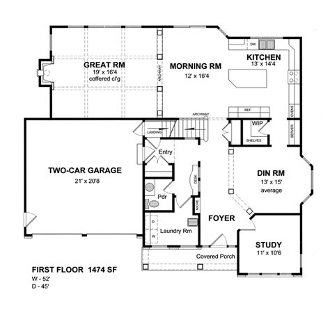 colonial style house plan    bed  bath