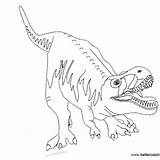 Jurassic Suchomimus sketch template