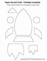 Rocket Preschool Rockets Stencil Artsycraftsymom Coloring Toddler Bastelarbeiten Rakete Weltall Armar Astronauta Foguete Espacio Papier Kindern Stencils Cohete Geburtstagskarten Weihnachtsdeko sketch template