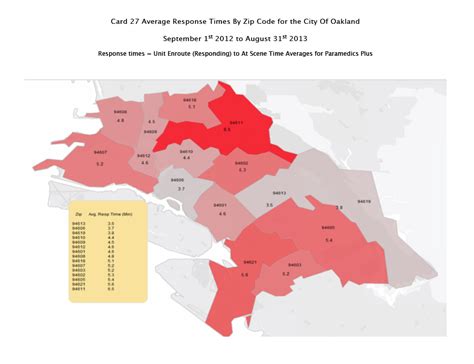 Web Extra Oakland Maps Of 9 1 1 Response Times And Call