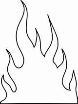 Flame Outline Flames Fire Coloring Clipart Drawing Printable Pages Outlines Clip Cliparts Line Print Transparent Vector Clker Candle Library Draw sketch template