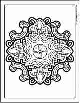 Celtic Coloring Pages Irish Knot Designs Scottish Shield Heart Printable Colorwithfuzzy Patterns sketch template
