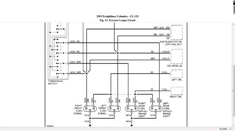 freightliner wiring schematic  freightliner columbia detroit engine ac compressor