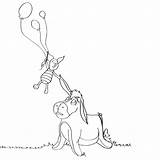 Eeyore Piglet Pooh sketch template