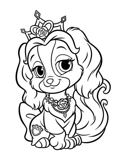 coloring page puppy