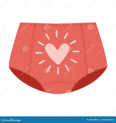 Pink Panties Doodle Hand Drawn Vector Doodle Illustration Of Female