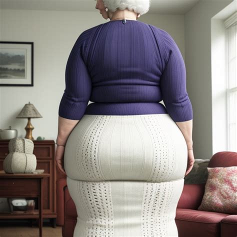 Professionnel Image White Granny Wide Hips Big Hips Big Thighs