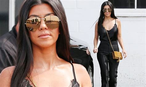 kourtney kardashian nails chic and sexy look in la daily mail online