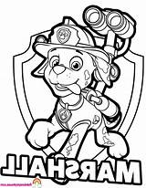 Patrol Paw Marshall Coloring Pages Drawing Clipartmag sketch template