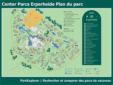 le plan de center parcs erperheide parkexplorer