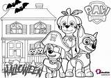 Paw Haunted Colouring Bubakids sketch template