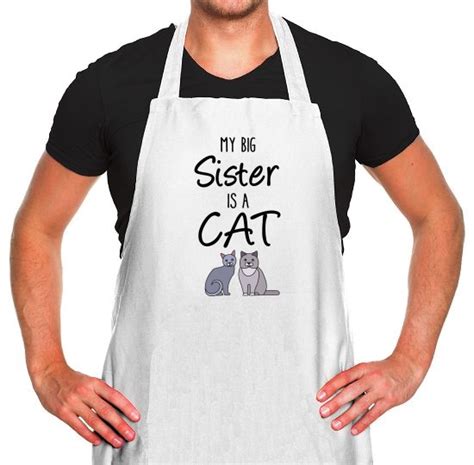 My Big Sister Is A Cat Apron By Chargrilled