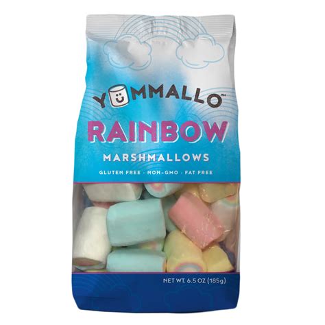 yummallo snack size jumbo rainbow marshmallows shop baking chocolate