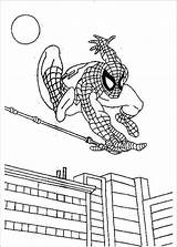 Spiderman Aranha Colorir Lucht Vliegen Door Kleurplaat sketch template