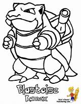 Coloring Pokemon Pages Blastoise Print Yescoloring sketch template