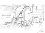 Coloring Street Sweeper Pages Trucks Truck Printable Kids Cleaner Supercoloring Semi Drawing Choose Board Categories sketch template