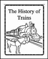 Coloring Railroad Transcontinental Train Pages History Template sketch template