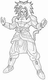 Broly Coloring Pages Lssj Colorear Para Trending Days Last sketch template