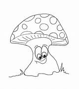 Mushroom Muchomor Grzyb Kolorowanka Mushrooms Druku Momjunction Wydrukuj Malowankę Drukowanka sketch template